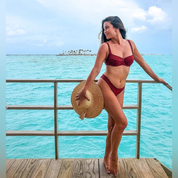 L*Space Bikini 𓇼 Pointelle Rib Camellia Top + Camacho Bottom - Picture 12 of 13